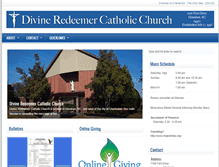 Tablet Screenshot of divineredeemerchurch.org